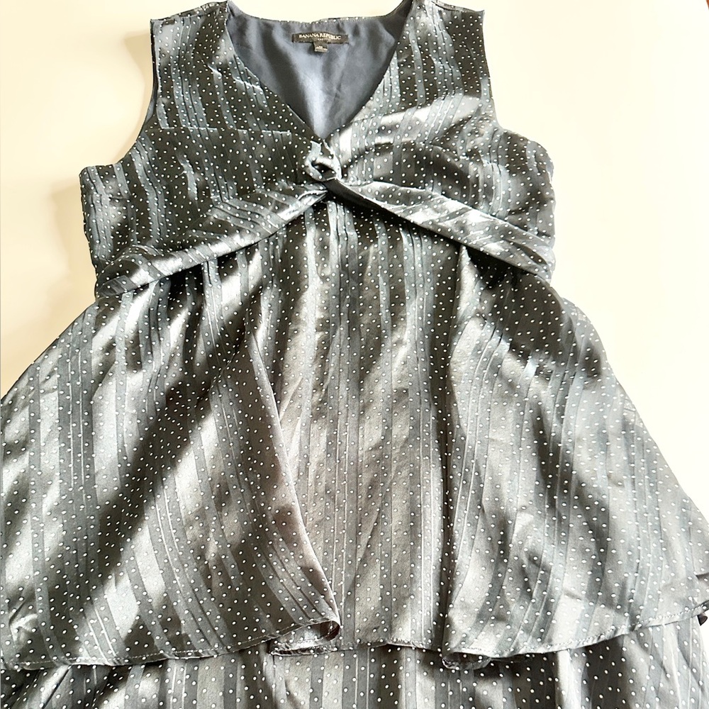 Banana Republic Navy Polkadot Dress